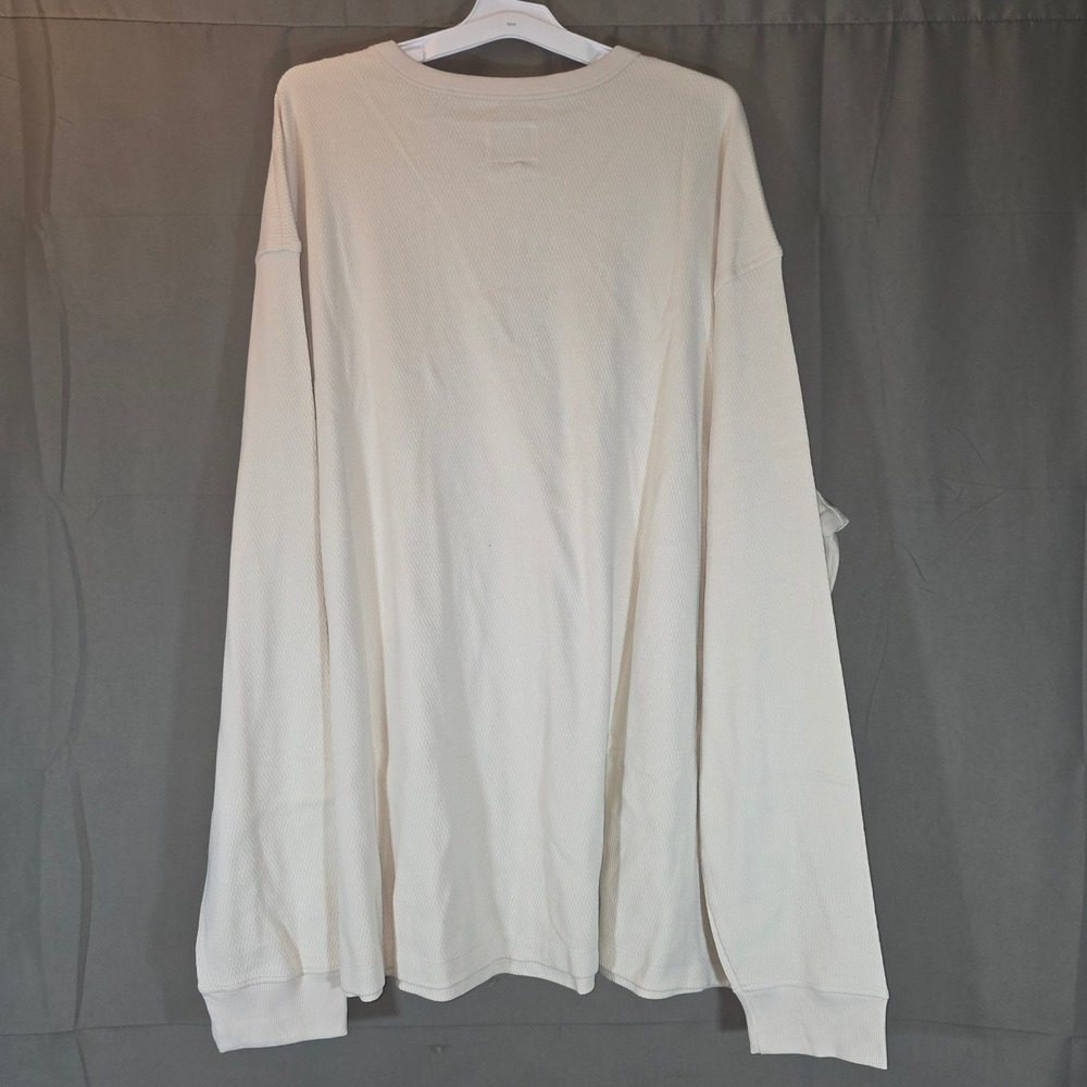 Goodfellow & Co Mens Vintage Collection Thermal Shirt Off White 4XL Tall L02G0E